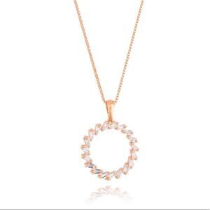 COLLAR ATTRACTION ZIRCONIA + ROSE GOLD PLATED